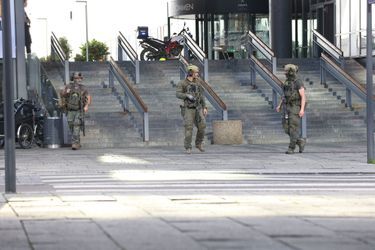 La police sur les lieux de la fusillade, à Copenhague.