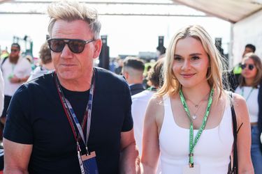 Gordon Ramsay et sa fille Holly au Grand Prix F1 de Grande-Bretagne, à Silverstone, le 3 juillet 2022.