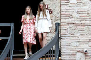 Les princesses Leonor et Sofia d'Espagne à Figueras, le 3 juillet 2022