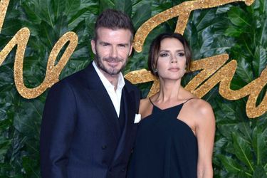 David et Victoria Beckham aux Fashion Awards à Londres, en 2018. 