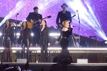Adele en concert à Hyde Park, à Londres, le 1er juillet 2022. 