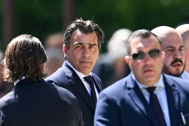 Yannick Alléno aux obsèques de son fils Antoine, le 13 mai 2022.