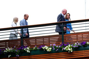 Kate Middleton, duchesse de Cambridge, et prince William au tournoi de Wimbledon à Londres, le 5 juillet 2022