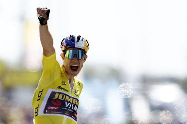 Le Belge Wout van Aert (Jumbo) a réussi un coup de force dans la quatrième étape du Tour de France, qu'il a remportée en solitaire, mardi à Calais. Déjà porteur du maillot jaune, van Aert a attaqué à onze kilomètres de l'arrivée et a conforté sa position en tête du classement général.