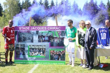 Inauguration du stade Jacques Chirac à Marcillac-la Croisille, samedi 2 juillet.