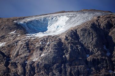 Le glacier de la Marmolada, le plus haut sommet des Alpes italiennes.
