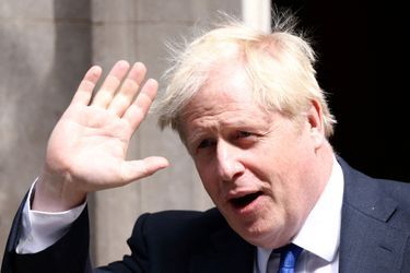 Boris Johnson à Downing Street, le 6 juillet 2022.  