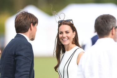 Kate Middleton au match de polo caritatif Out-Sourcing Inc au Guards Polo Club, Smiths Lawn à Windsor le 6 juillet 2022.