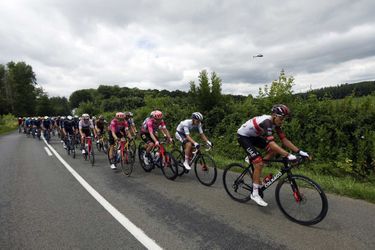 Lors de la 7e étape du Tour de France, entre Binche et Longwy.