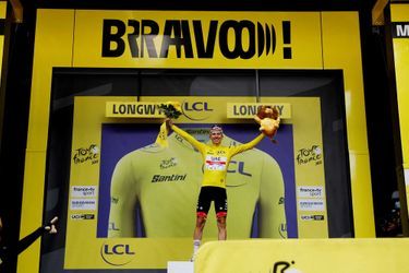 Lors de la 7e étape du Tour de France, entre Binche et Longwy.