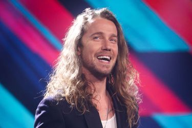 Julien Doré lors de la finale de l'émission "The Voice Belgique" le 13 avril 2021. 