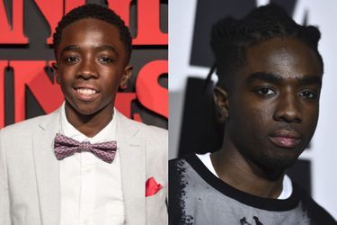 Caleb McLaughlin (Lucas) avait 14 ans au moment du tournage de la première saison de «Stranger Things».Né en 2001, il a 20 ans, bientôt 21, en octobre 2022.(À gauche : à la projection de «Stranger Things» à Los Angeles en juillet 2016, à droite : à la soirée Vanity Fair à Los Angeles, en mars 2022)