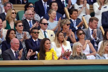 Kate Middleton et Tom Cruise au tournoi de Wimbledon, à Londres, le 9 juillet 2022.