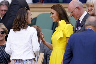 Kate Middleton au tournoi de Wimbledon, à Londres, le 9 juillet 2022.