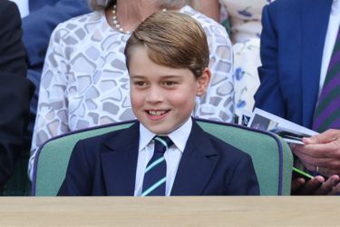 Le prince George au tournoi de Wimbledon, au jour de la finale, le 10 juillet 2022 à Londres. 