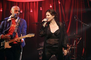 Charlotte Valandrey a fêté son 50ème anniversaire lors de son concert au Zèbre de Belleville à Paris, le 29 novembre 2018.