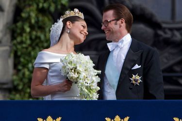 La princesse Victoria de Suède et Daniel Westling, le 19 juin 2010, jour de leur mariage
