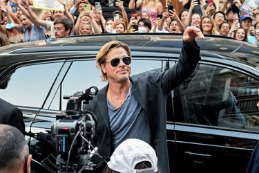 Brad Pitt à l'avant-première de «Bullet Train» le 18 juillet 2022 à Paris.