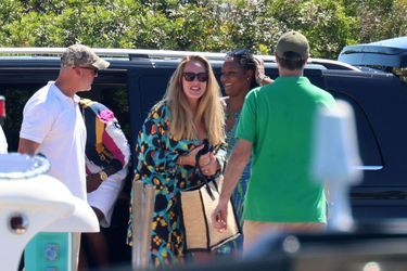 Adele et son fiancé Rich Paul photographiés lors de leurs vacances en Italie, à Porto Cervo, le 19 juillet 2022.