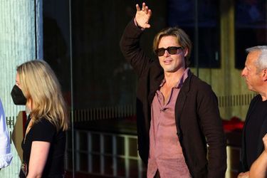 Brad Pitt à l'avant-première du film "Bullet Train" à Berlin, le 19 juillet 2022. 