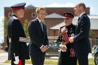 Hugh Grosvenor et le prince William réunis pour une inauguration dans le Nottinghamshire, en juin 2018.