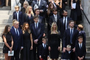 La famille Trump aux obsèques d'Ivana Trump, morte à 73 ans la semaine dernière.