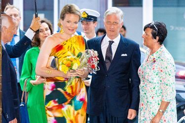 Le roi Philippe et la reine Mathilde de Belgique au concert en prélude à la Fête nationale belge aux Beaux-Arts à Bruxelles. Le 20 juillet 2022