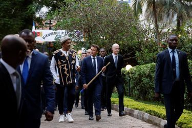 L’ex-champion de tennis et chanteur a accueilli le chef de l’Etat pour promouvoir «le dialogue» entre Européens et Africains.