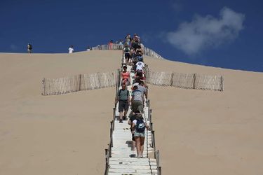 La montée de la dune du Pilat.
