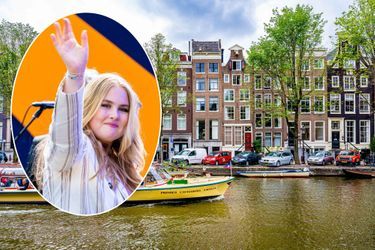 La princesse d’Orange aura pour ses études vue sur le canal de Singel, au centre d’Amsterdam.
