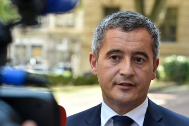 Le ministre de l'Intérieur Gérald Darmanin en visite à Lyon le 30 juillet 2022.