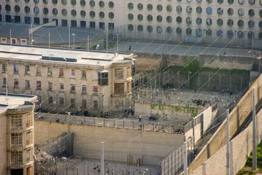 Vue du centre pénitentiaire des Baumettes à Marseille.