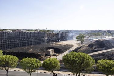 Un incendie s'est propagé dans les studios de Cinecittà à Rome, lundi 1er août. 