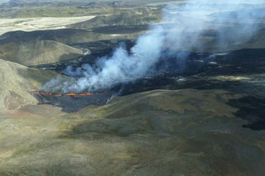 L'éruption a débuté près de Fagradalsfjall, en Islande. 