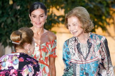 La reine Letizia et l'ex-reine Sofia d'Espagne à Palma de Majorque, le 4 août 2022