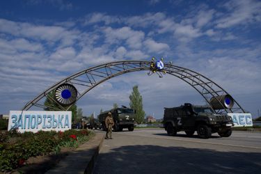 La centrale nucléaire de Zaporijjia, la plus grande d'Ukraine et d'Europe, dont la prise par l'armée russe a suscité l'inquiétude de la communauté internationale.