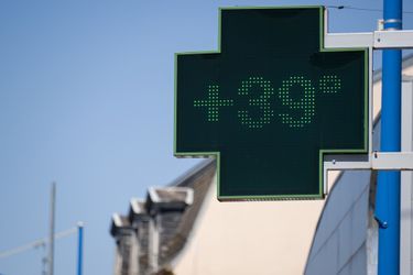 Une température de 39 degrés enregistrée dans l'est de la France, à Wittenheim, le 4 août 2022.
