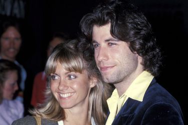 Olivia Newton-John et John Travolta sortent dîner à The Palm à Hollywood en 1978.