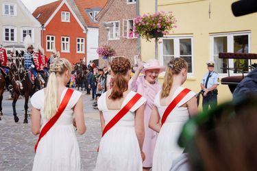 La reine Margrethe II de Danemark à Tønder, le 6 août 2022