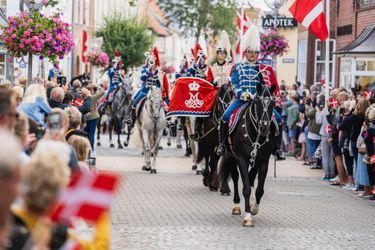 La reine Margrethe II de Danemark à Tønder, le 6 août 2022