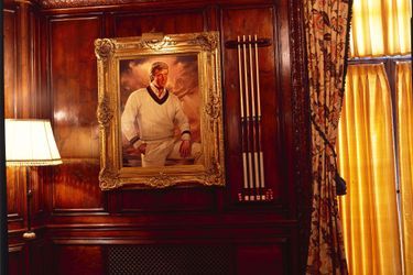 Un portrait de Donald Trump, accroché dans l'une des pièces de sa demeure de Mar-a-Lago.