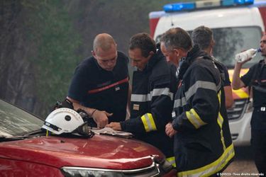 Les pompiers mobilisés en Gironde.
