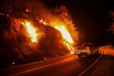 Le Wishon Fire fait rage en Californie depuis lundi.