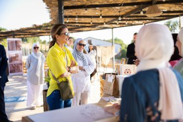 La reine Rania de Jordanie à Zai, le 14 août 2022