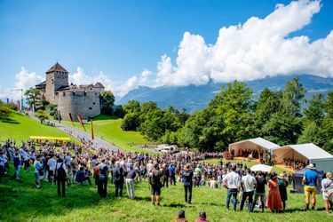 Cérémonie officielle de la Fête nationale du Liechtenstein, à Vaduz le 15 août 2022
