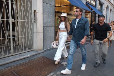 Ben Affleck et Jennifer Lopez, le 25 août 2022 à Milan. 