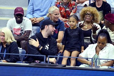 La famille de Serena Williams, présente à l'US Open lundi.