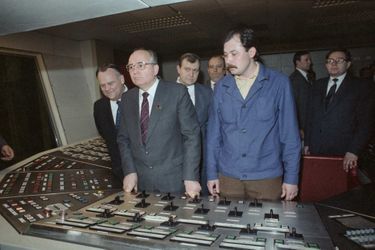 Mikhail Gorbatchev à Kuibyshev en avril 1986