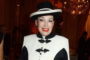 Geneviève de Fontenay lors d'une soirée à Paris en 2014. 