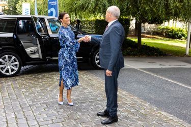 La princesse héritière Victoria de Suède arrive à la réunion de haut niveau organisée dans le cadre de la World Water Week, à Stockholm le 30 août 2022 